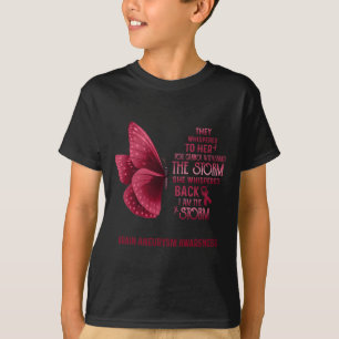 I Am The Storm Brain Aneurysm Awareness Butterfly T-Shirt