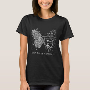 I Am The Storm Brain Tumour Awareness Butterfly T-Shirt