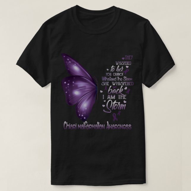 I am the storm Chiari malformation Awareness Butte T-Shirt (Design Front)