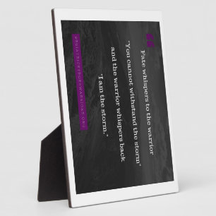 I am the Storm collection Plaque