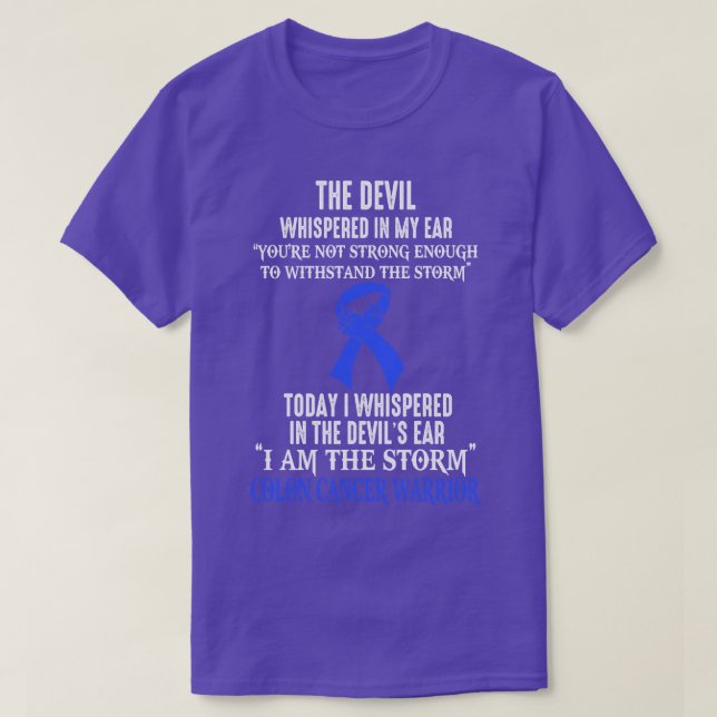 I Am The Storm Colon Awareness Warrior T-Shirt (Design Front)