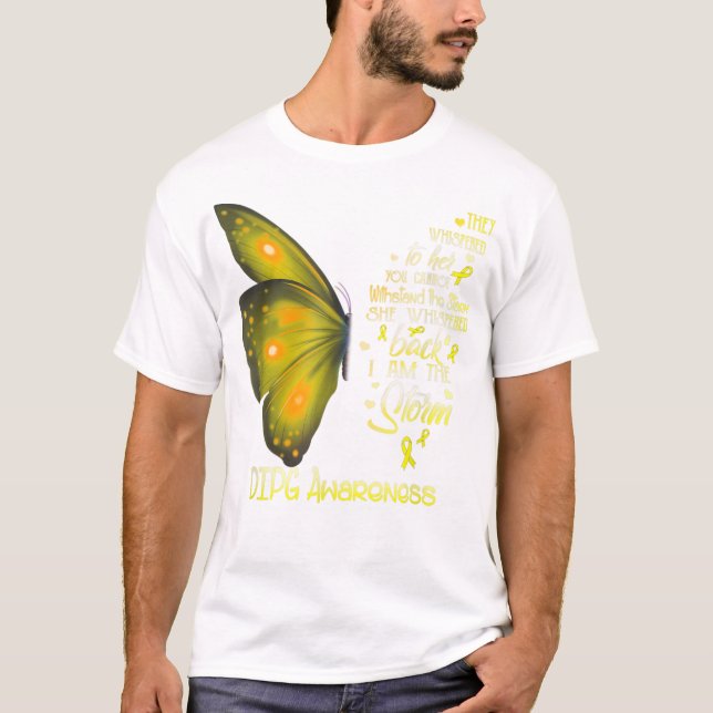 I am the storm DIPG Butterfly T-Shirt (Front)