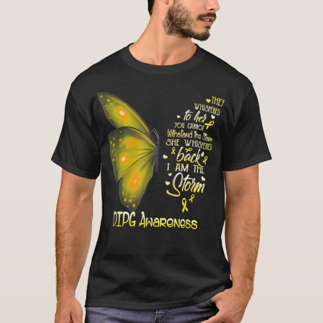I am the storm DIPG Butterfly T-Shirt (Front)