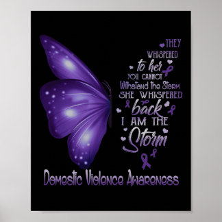 I Am The Storm Domestic Violence Awareness Poster