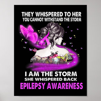I Am The Storm Epilepsy Awareness Poster