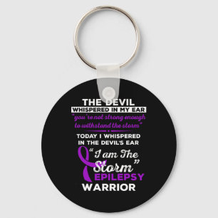 I Am The Storm Epilepsy Warrior Key Ring
