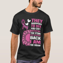 "I Am the Storm" Inspirational Pink Quote Design