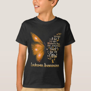 I am the storm Leukaemia Awareness Butterfly T-Shirt