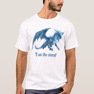 I Am The Storm Majestic Blue Ice Dragon T-Shirt