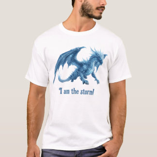 I Am The Storm Majestic Blue Ice Dragon T-Shirt