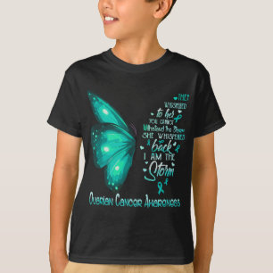 I am the storm Ovarian Cancer Awareness Butterfly T-Shirt