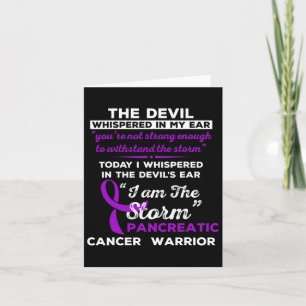 I Am The Storm Pancreatic Cancer Warrior  Card