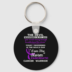 I Am The Storm Pancreatic Cancer Warrior  Key Ring