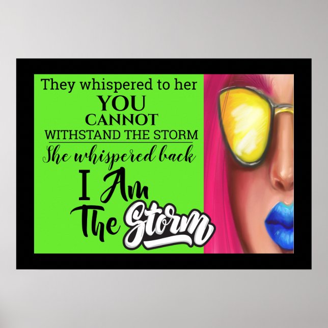 I Am The Storm Poster (Front)