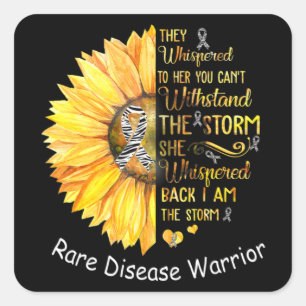 I am the Storm Rare Disease Warrior T-Shirt38  Square Sticker