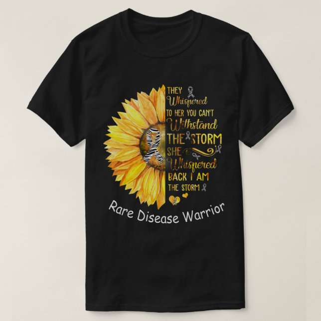 I am the Storm Rare Disease Warrior T-Shirt38  T-Shirt (Design Front)