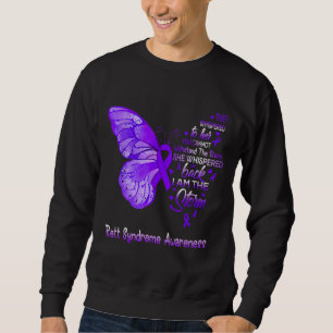 I Am The Storm Rett Syndrome Awareness Butterfly Sweatshirt