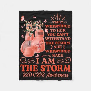 I Am The Storm Rsd Crps Awareness Boxing Gloves Bu Fleece Blanket