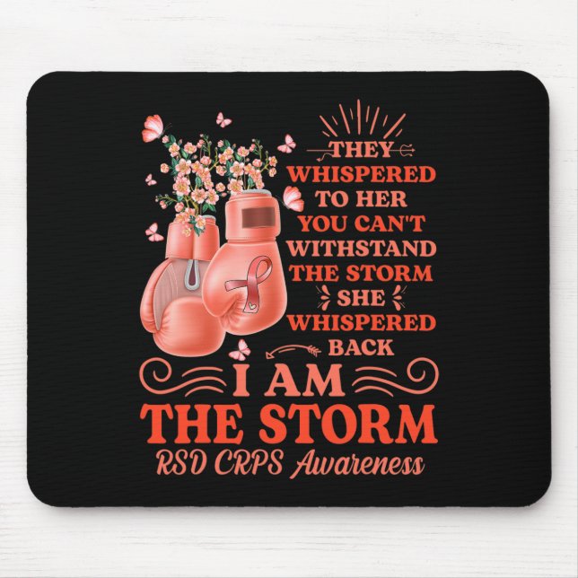 I am the storm RSD CRPS Awareness Boxing Gloves Bu Mouse Mat (Front)