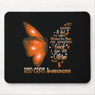 I am the storm RSD CRPS Awareness Butterfly  Mouse Mat