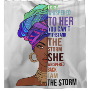 I AM THE STORM SHOWER CURTAIN