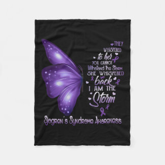 I Am The Storm Sjogren's Syndrome Awareness Butter Fleece Blanket