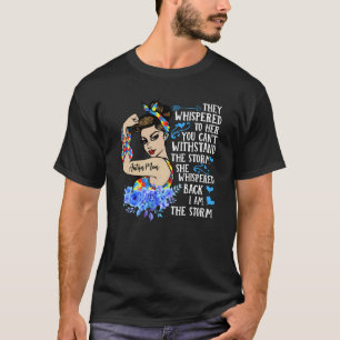 I Am The Storm Strong Woman Autism Awareness Puzzl T-Shirt