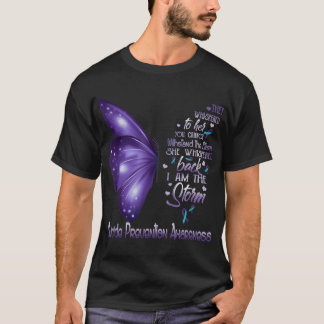 I Am The Storm Suicide Prevention Awareness Butter T-Shirt