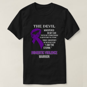 I Am The Storm Support Domestic Violence Awareness T-Shirt