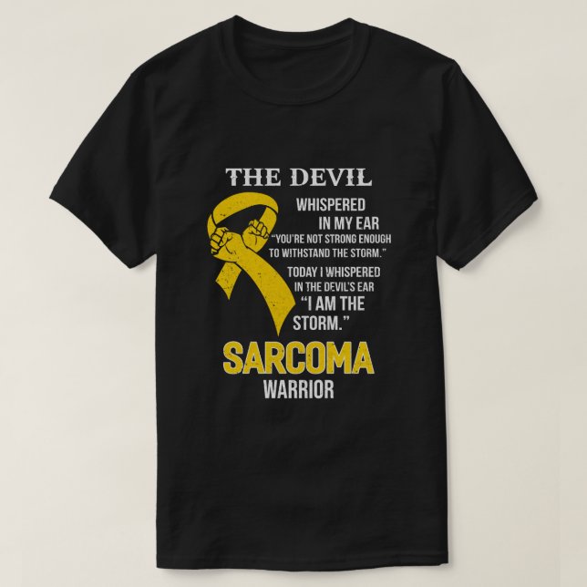 I Am The Storm Support Sarcoma Awareness T-Shirt (Design Front)