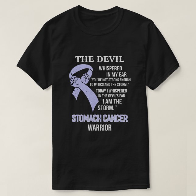 I Am The Storm Support Stomach Cancer Awareness T-Shirt (Design Front)