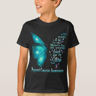 I am the storm Thyroid Cancer Awareness Butterfly T-Shirt