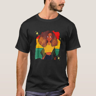I Am The Strong African Queen Girls Black History  T-Shirt