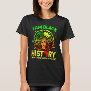 I Am The Strong African Queen Girls Black History T-Shirt