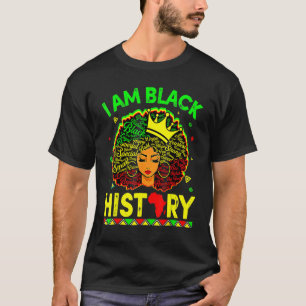 I Am The Strong African Queen Girls Black History T-Shirt