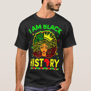 I Am The Strong African Queen Girls Black History T-Shirt