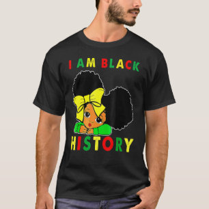 I Am The Strong African Queen Girls Black History  T-Shirt