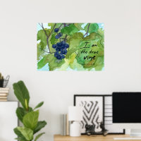 I Am The True Vine Scripture John 15:1 Grapes