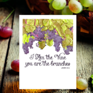 I Am the Vine Inspirational Postcard