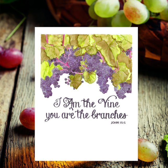 I Am the Vine Inspirational Postcard (Creator Uploaded)