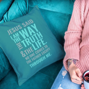 I am the Way Throw Pillows