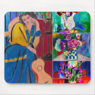 I am thinking how gorgeous are Matisse ‘s flower Mouse Mat