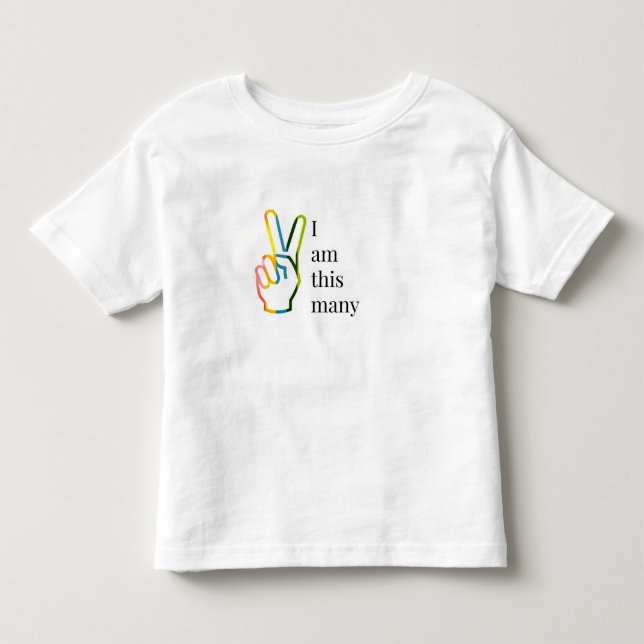 I am This Many Toddler T-Shirt (Front)