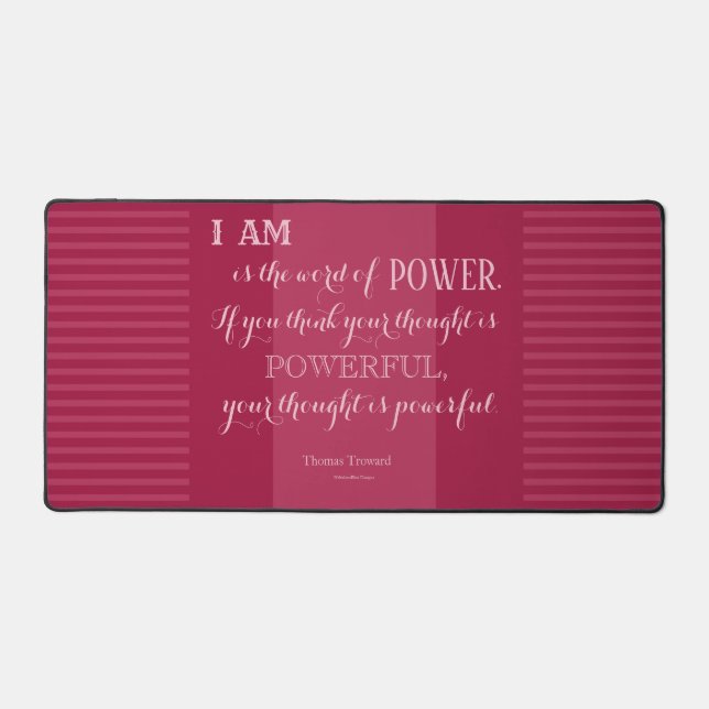 I AM - Thomas Troward Desk Mat (Front)