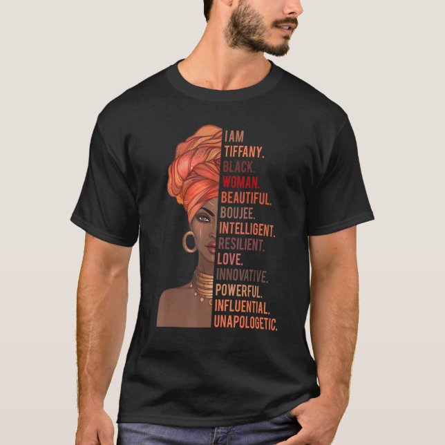 I Am Tiffany Black Woman History Month 2020 Pride  T-Shirt (Front)