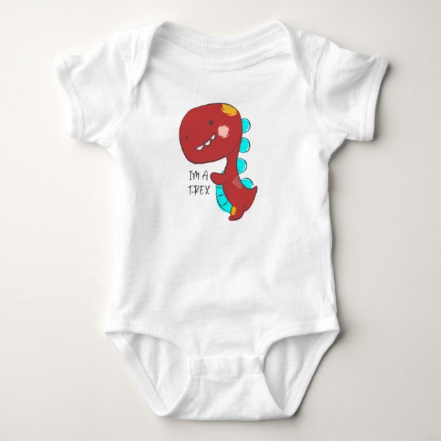 I am Trex Baby Bodysuit (Front)