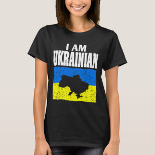 I Am Ukrainian Stand With Ukraine Support And Prid T-Shirt