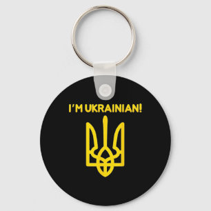 I Am Ukrainian Ukraine Coat Of Arms Ukrainian Powe Key Ring