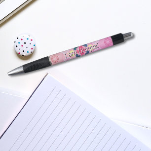 I Am Unique Motivational Pink Abstract Pattern Kid