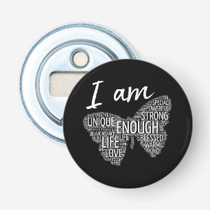 I Am Unique Strong Law of Attraction Positive Affi Bottle Opener